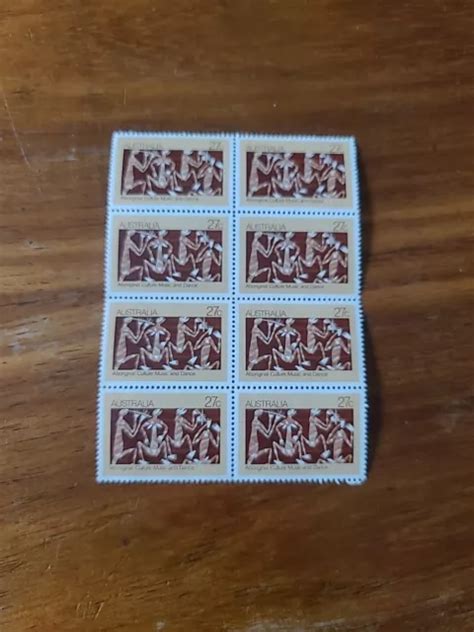 Australian Decimal Stamps Aboriginal Culture Music And Dance Set