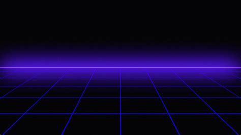 Blue Retrowave Animation Glowing Luminance Laser Background Abstract