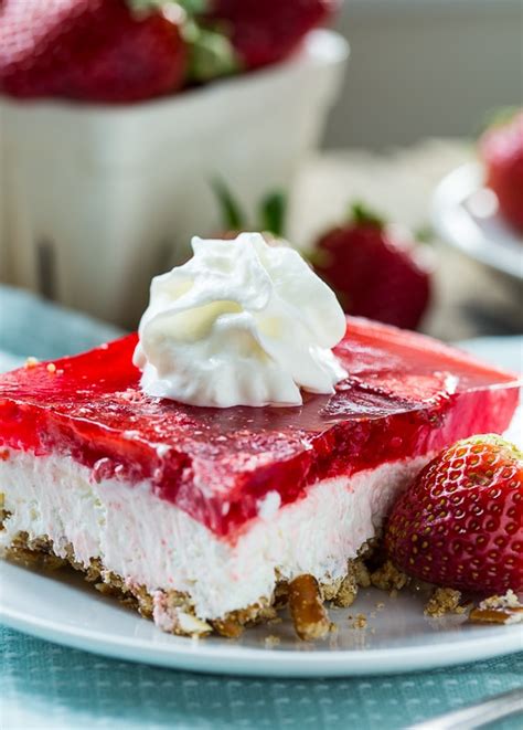 Strawberry Pretzel Salad Spicy Southern Kitchen