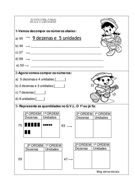 Atividades 2º Ano Decomposição De Números Atividades De Matemática 3ano Decomponha Os Numeros