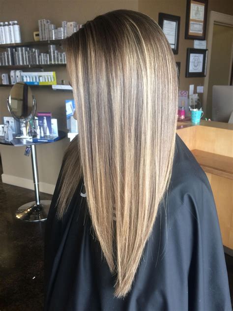 natural highlights long hair straight hair | Long hair styles, Straight ...