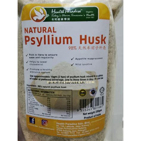 Health Paradise Natural Psyllium Husk Natural G Shopee Malaysia