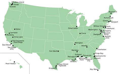 map   military bases  united states references
