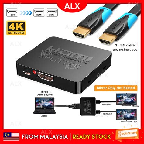 Alx Ultra Hd X Hdmi Splitter K Port Repeater Amplifier D P