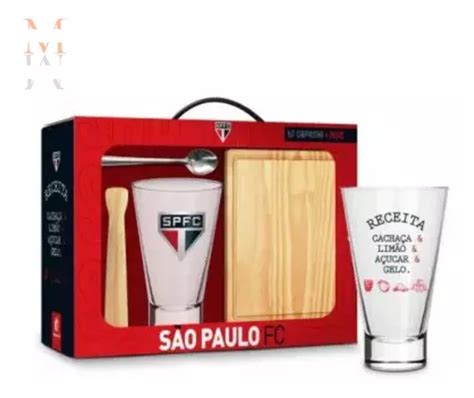 Kit Caipirinha 4 Peças Time São Paulo Copo Long 400 Ml MercadoLivre