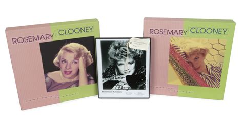 Rosemary Clooney Signed Head Shots With Cd Collections