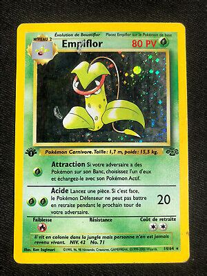 CARTE POKEMON EMPIFLOR Holo 14 64 Jungle Wizards Edition 1 Booster EUR