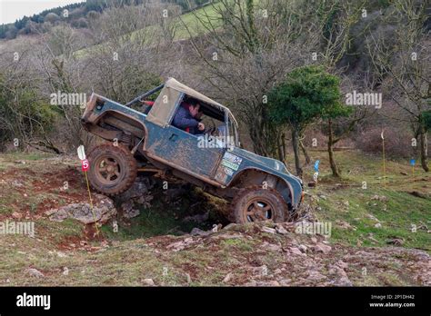 February Land Rover Defender Taking Part In An Adwc Off Road