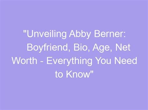 Abby Berner OnlyFans: Everything You Need to Know Before You Click Subscribe. - tyubjko