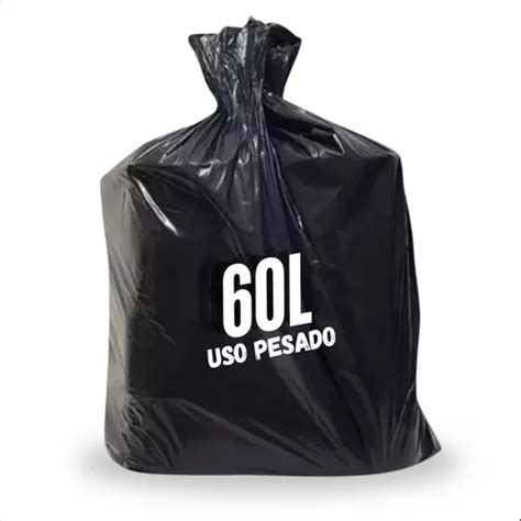 Saco De Lixo Litros Refor Ado Grosso Preto Resistente Mercadolivre