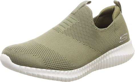 Buy Skechers Elite Flex Wasick Mens Slip On Sneakers Olive 14 At