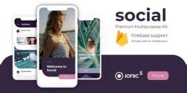 Social Pro Ux Ui Ionic Starter Multipurpose Fire By Ionic Themes