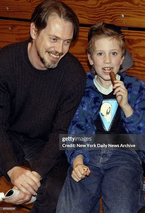 Steve Buscemi Sits With His Son Lucien At Charity Basketball Game At