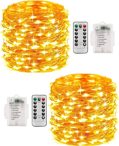 Stringa Di 2 Luci Stringa Batteria 10m 100 Led Luci Stringa Filo Di