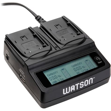 Watson Duo LCD Battery Charger Kit With 2 X Plates For VW VBG