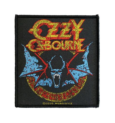 Ozzy Osbourne Bat Woven Sew On Battle Jacket Patch Licensed 094 5 Ebay