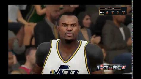 NBA 2K15 2015 2016 Season My Career LA Clippers Vs Utah Jazz 3Q