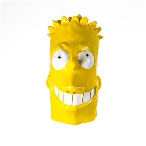 Lateksowa Maska Bart Simpson Halloween Korbipl