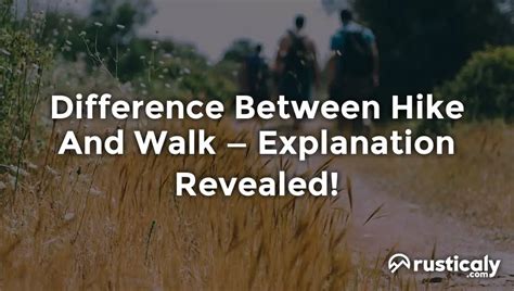 Difference Between Hike And Walk > Explanation Revealed!