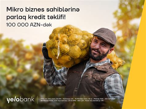 Mikro biznesiniz üçün Yelo Bank dan sərfəli təklif Banco az