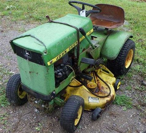 John Deere Model 70 Lawn Tractor With Mower Deck Not Running Great To Restore Albrecht