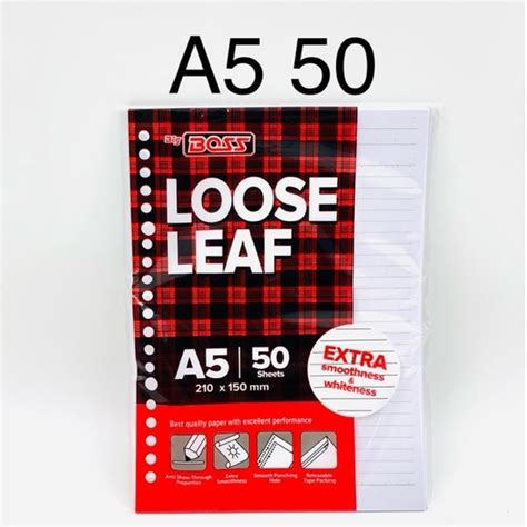 Jual Loose Leaf Big Boss A5 50 Isi Kertas File Binder Big Boss A5 50