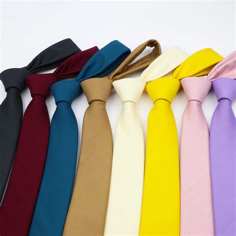 6cm Classic Men S And Women S Skinny Cravate High Quality Tie Pure