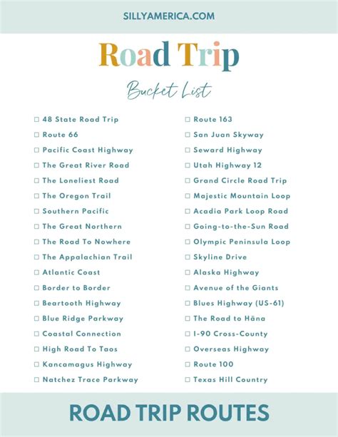 Road Trip Bucket List Ideas And Experiences