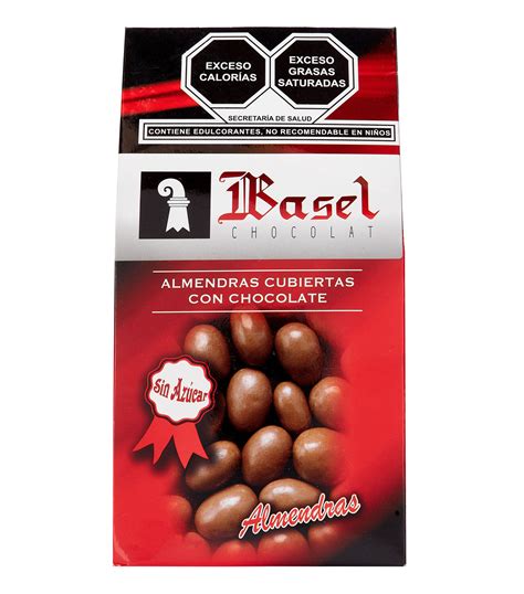 Basel Almendras cubiertas de chocolate con leche sin azúcar 130 g El