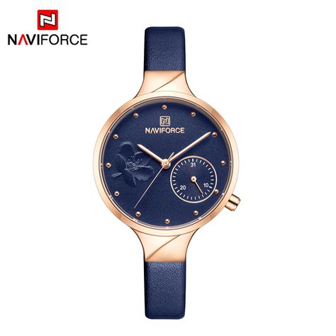 NAVIFORCE NF5001 Women Top Brand Luxury Fashion Female Quartz Wrist ...