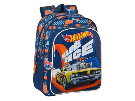 Mochila Infantil Hot Wheels Speed Club Laranja Azul Marinho X X Cm Worten Pt