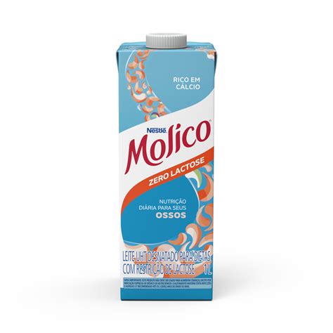 Leite Longa Vida Molico Desnatado Zero Lactose Edge 1l