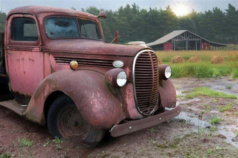 Truck Photograph Stuck In The Mud By Lori Deiter Stuck In The Mud