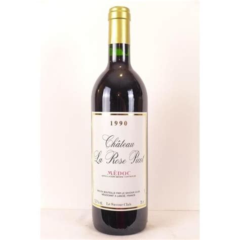 Médoc Château La Rose Picot Savour Club Rouge 1990 Bordeaux La Cave