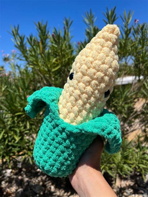 Crochet Corn On The Cob Corn Plush Corn Toy Etsy