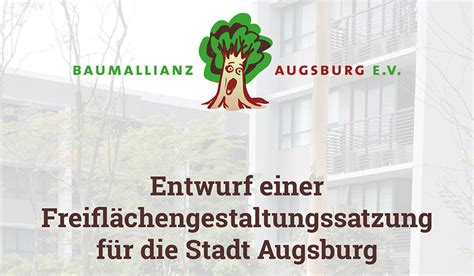 Pr Sentation Einer Freifl Chengestaltungssatzung Augsburg In