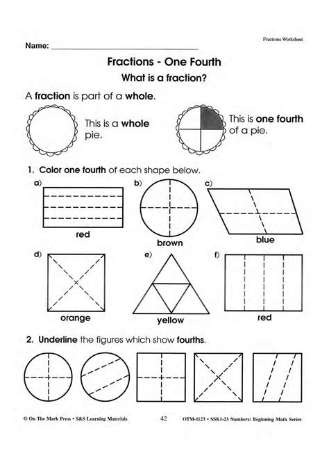 Fractions Worksheets Grades 1 3 Worksheets Library