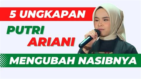 Inilah Ungkapan Putri Ariani Yang Mengubah Nasibnya Youtube