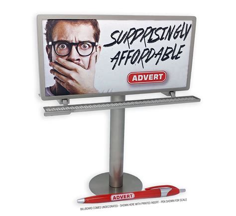 Desk Top Billboard Sign Mini 925 Metal Billboard Display Ebay