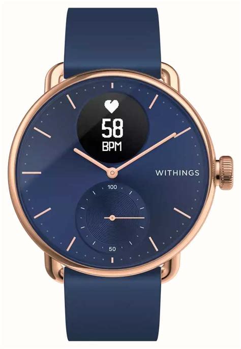 Withings ScanWatch Hybrid Smartwatch With ECG 38mm Blue Hybrid