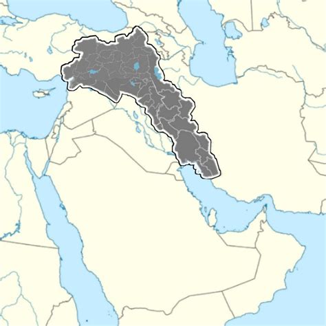 Kurdistan map