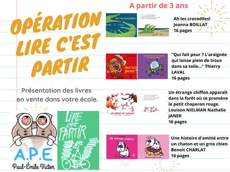 Opération Lire Cest Partir Association Des Parents Délèves