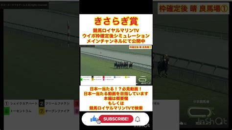 【必見動画】【きさらぎ賞2023】【aiシミュレーション】【競馬予想】ウイポ枠確定後シミュレーション オープンファイア フリームファクシ