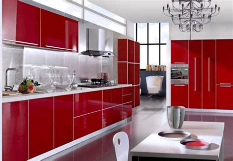 Extremely Hot Red Kitchen Cabinets Home Design Lover