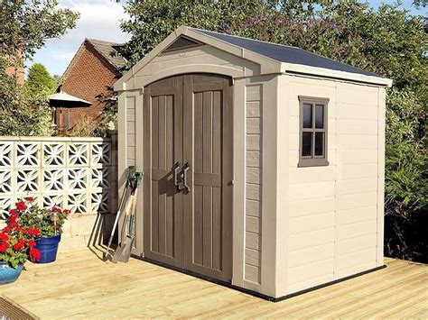 New Keter Factor 8 x 6 feet Outdoor Plastic Garden Storage Shed Free ...