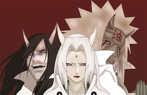 Orochimaru Tsunade And Jiraiya Rikudou Sennin By Indiandwarf On