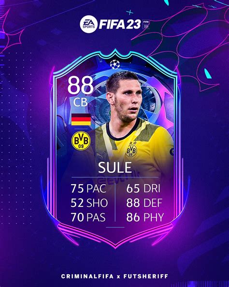 Fut Sheriff On Twitter 🚨sule 🇩🇪 Is Added To Come In Rttk Promo🔥 Stats