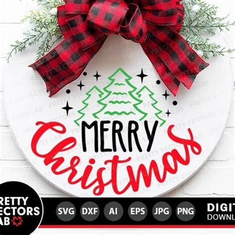 Reindeer Welcome Svg Christmas Svg Farmhouse Svg Round Sign Etsy