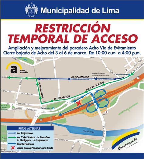 Vía Evitamiento cerrarán acceso entre puente Huánuco y Abancay LIMA