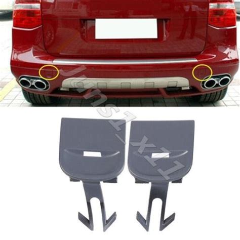 Pcs Unpainted Rear Bumper Tow Hook Eye Cover Fit For Porsche Cayenne